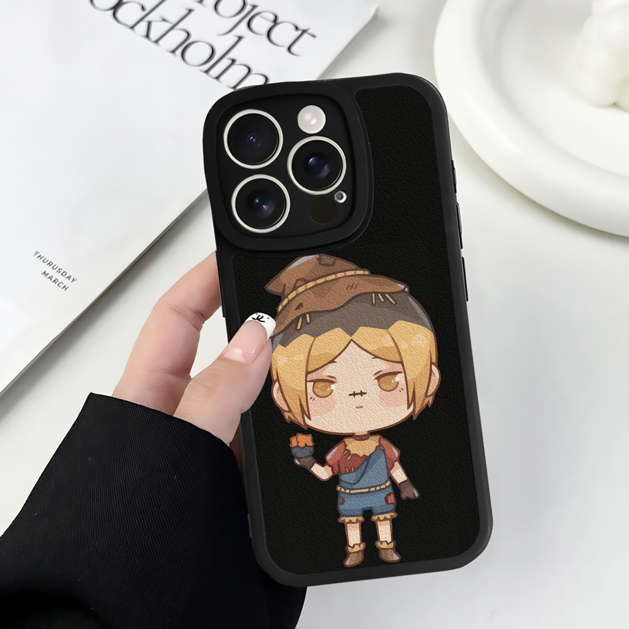 （画像用） ハイキュー!! Haikyu!! 【iPhone 16シリーズ対応】シリコンスマホケース（レザー調） 材質：シリコン